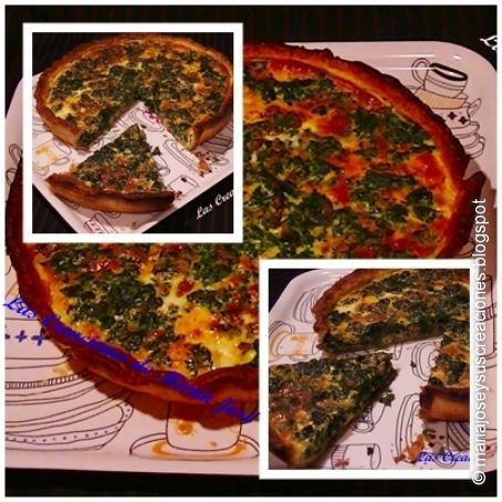 QUICHE DE ESPINACAS Y CARNE