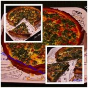 QUICHE DE ESPINACAS Y CARNE