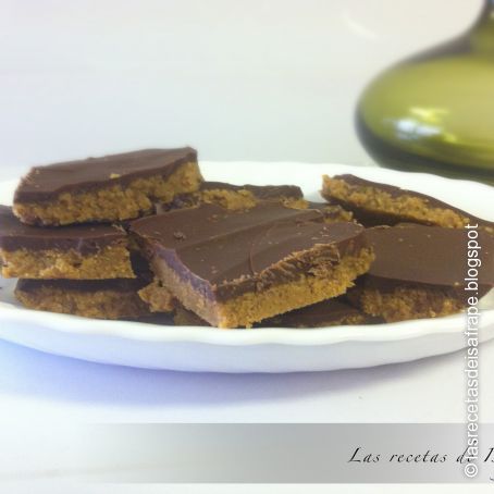 Bocaditos de cacahuete y chocolate