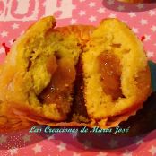 Muffins rellenas de mermelada de platano - Paso 1