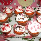 Cupcakes de galleta y vainilla