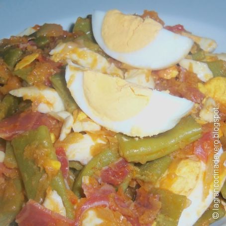 Judías verdes estofadas (fréjoles)