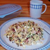 Ensalada de arroz salvaje con aromáticas