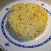 Arroz con gambas y sepia