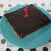 Brownie de chocolate negro - Paso 1