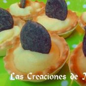 Tartaletas de crema y chocolate sin azúcar