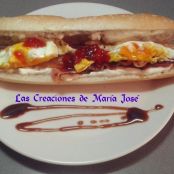 Bocata de bacon y mermelada de pimientos