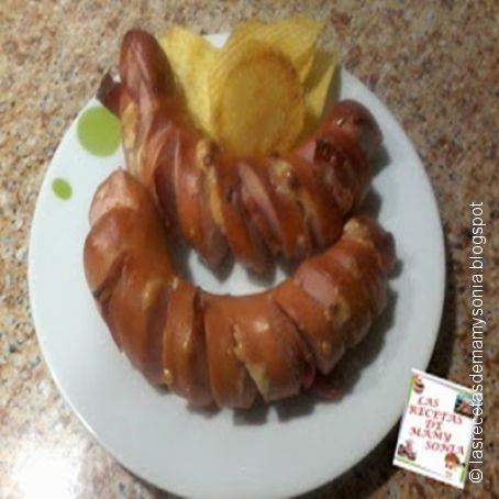 Salchichas Alemanas rellenas