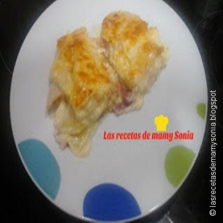 Pastel de patatas, bacon y queso