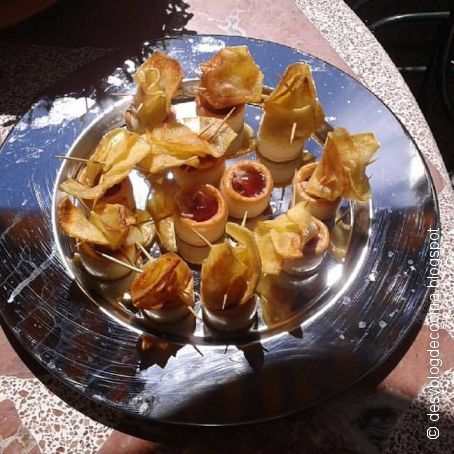 Arquitectura de Rosas sobre Vol-au-vents