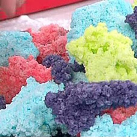 Carbón dulce de colores