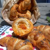 Mini-croissants de hojaldre con sobrasada (paso a paso)