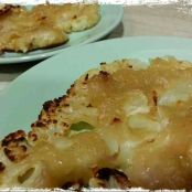 Coliflor asada con Bechamel de Cebolletas al Vino