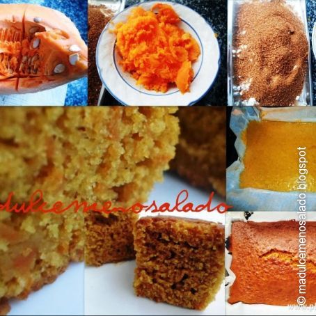 BIZCOCHO INTEGRAL CON CALABAZA.