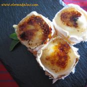 Milhoja de carne de membrillo con queso de cabra gratinado - Paso 5