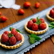 Tartaletas de fresas y chocolate - Paso 8