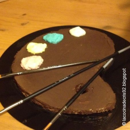Tarta Paleta de Pintor