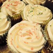 Cupcakes de chocolate blanco