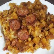 Migas con chorizo - Paso 1