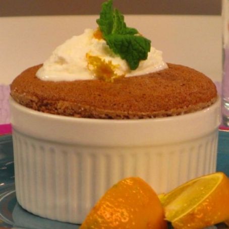 Soufflé de naranja con chocolate