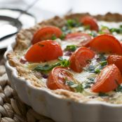 Tarta de tomate y queso feta