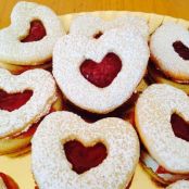 Galletas corazón de mermelada