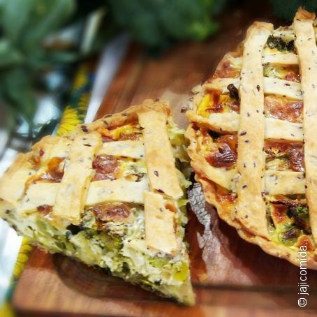 Tartafrola de brócoli