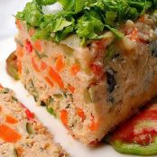 Pastel de pollo con verduras y parmesano