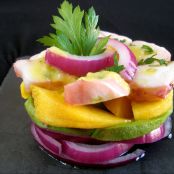 Ensalada de pulpo con vinagreta de mango - Paso 3