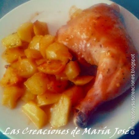 Muslos de pollo a la campesina