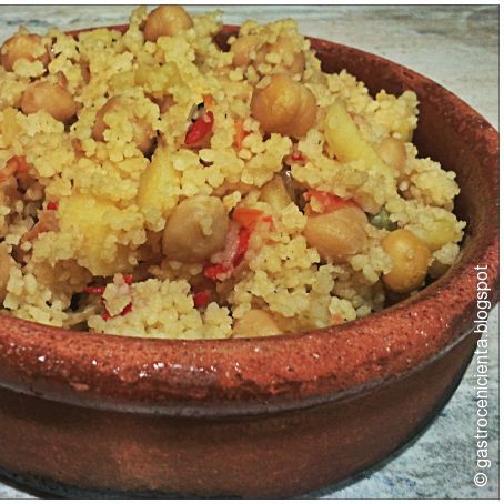 Cous Cous con Garbanzos y Manzana