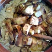 Berenjenas en curry verde - Paso 1