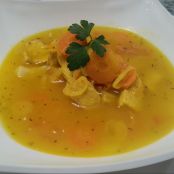 Sopa de naranja con pollo - Paso 4