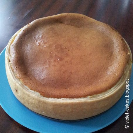 Tarta cremosa de peras