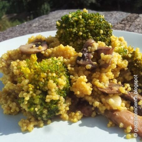 Mijo con Champiñón y Brócoli