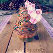Cupcakes de chocolate y vainilla - Paso 1