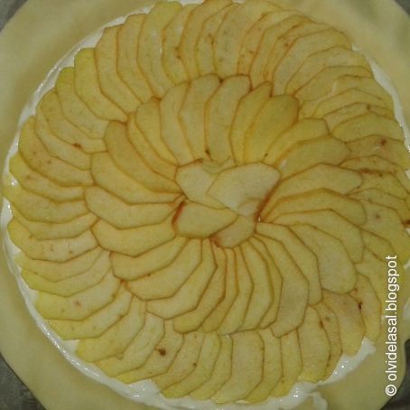 Tarta de manzana y queso Philadelphia