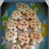 Galletas con mermelada de fresa