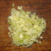 Huevo sobre cama de arroz frito al ajo y lomo - Paso 2