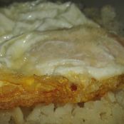 Huevo sobre cama de arroz frito al ajo y lomo - Paso 6