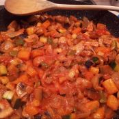 BACA-TOUILLE: Migas de bacalao con pisto - Paso 4