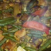 Paella de costillar