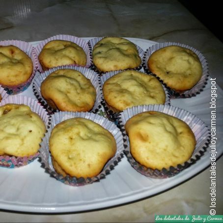 Muffin de choco-blanco y choco-negro
