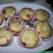 Muffin de fresas y crema de queso
