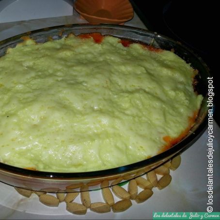Pastel de carne al toque de parmesano