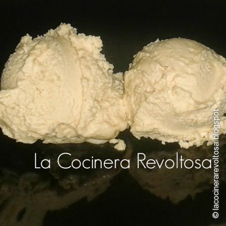 Helado de nocilla blanca