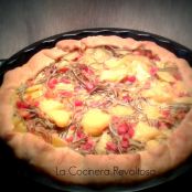 Quiche de tortilla de patatas, gulas y jamón