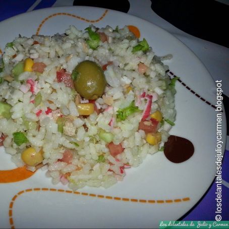 Ensalada de arroz al toque de cítricos