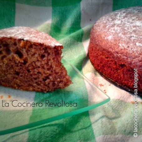 Bizcocho 3, 2, 1 de chocolate y vainilla