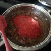 Pasta tricolor con carne picada y tomate natural - Paso 4